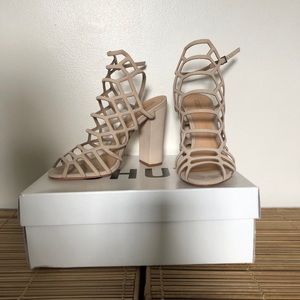 SCHUTZ Jaden Sandals in Oyster, 8.5